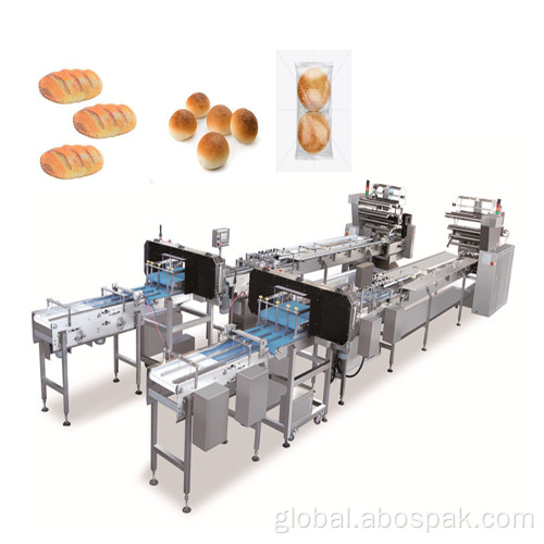 Burger Packaging Equipment automatic semolina rolls horizontal food packaging machine Manufactory